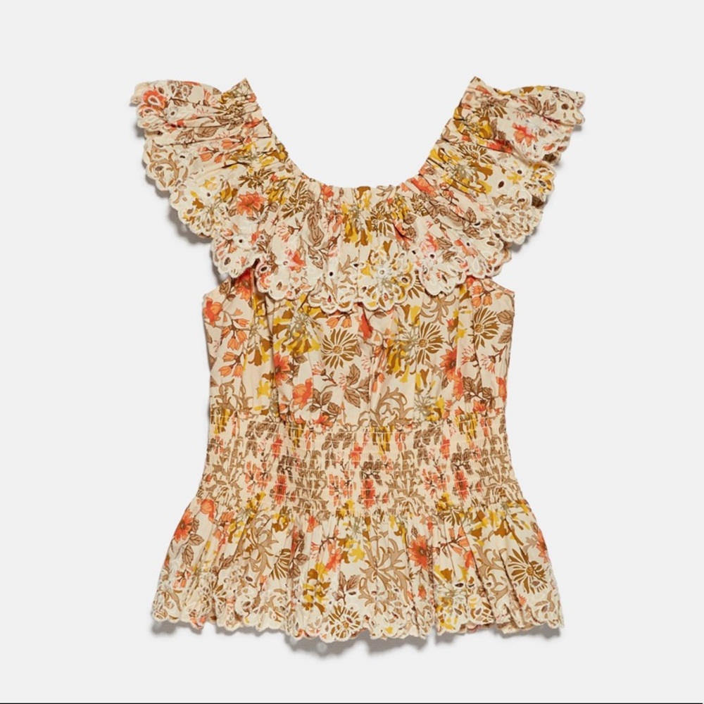 NWT ZARA Floral Top